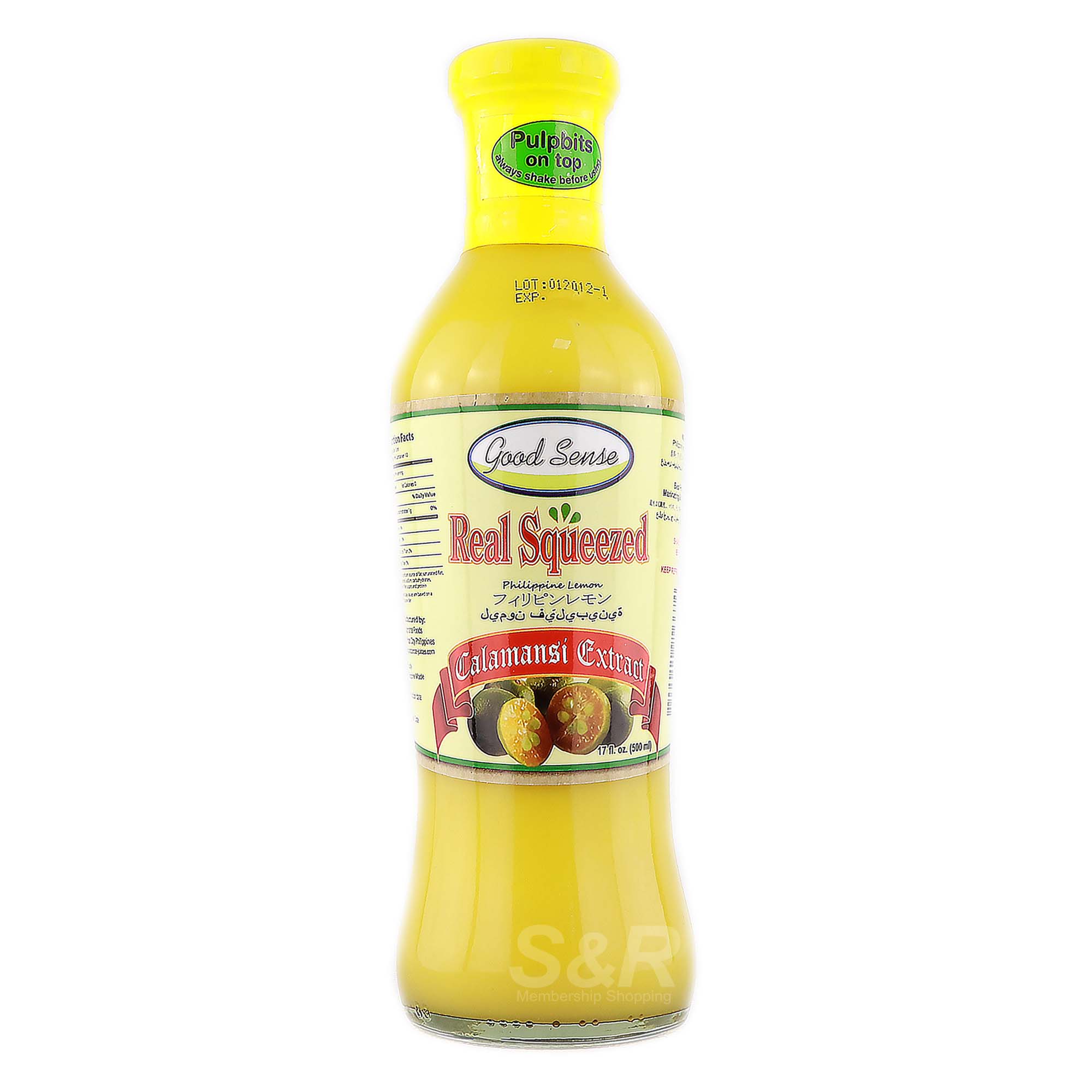 Good Sense Real Squeezed Philippine Lemon Calamansi Extract 500mL